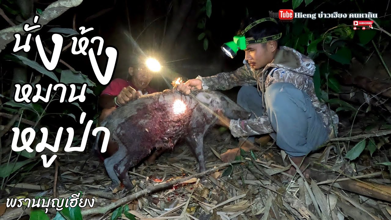 นั่งห้างหมานหมูป่า//ปลา Hieng บ่าวเฮียง คนหากิน