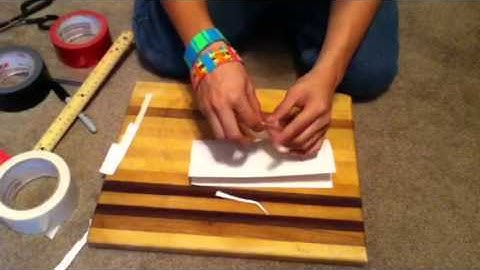 How To Make A Duct Tape Wallet Part 1