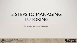 Managing Tutoring Effectively Vortcs Next Step Training