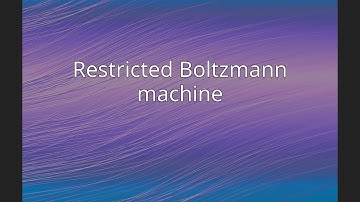Restricted Boltzmann machine