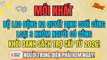 Bộ Lao Động Ra Quyết Định Cuối Cùng: Loại 3 Nhóm Người Có Công Khỏi Danh Sách Trợ Cấp Từ 2026!