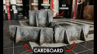 Terrain Techniques - Can We Make Concrete Out of Cardboard? Trench War Barriers for Warhammer 40K