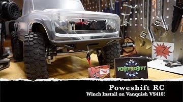 Powershift RC Winch Install on Vanquish VS410 Pro!