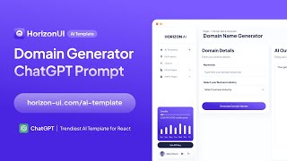 Domain Name Generator prompt - Horizon ChatGPT AI Template screenshot 3