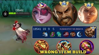 REASON WHY YU ZHONG SUSTAIN + 2 DAMAGE ITEM IS BETTER FOR LATE GAME! (intense match)