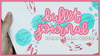 Semana vista para Bullet Journal - Ideas e inspiración - UGDT Semana vista para Bullet Journal - Ideas e inspiración - UGDT