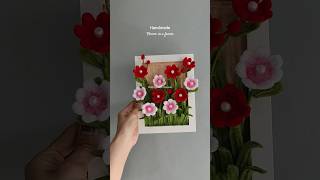 Handmade flower in a frame #flower #handmade #flowerinframe #fuzzywire #handmadeflower #fypシ゚viral