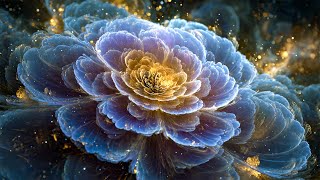 Heart of the Celestial Bloom | 4K Cosmic Flower & Healing Light Ambience