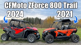 The NEW 2024 ZForce 800 Trail 'Gen 2' compared to the older Trail Model! 3 Seas Recreation