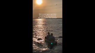 Chase a sunset in the Outer Banks this Summer in a 100% clear kayak ✨