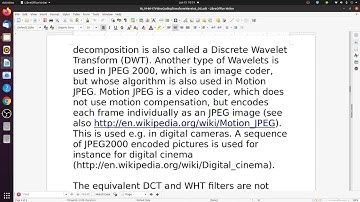 Lecture Video Coding, Part 10
