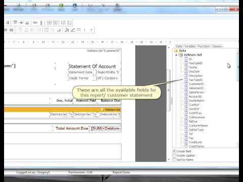 Add New Fields To Customer Statements