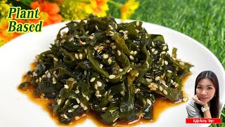 Ep67.ยำสาหร่ายวากาเมะ Seaweed Spicy Salad | Vegan #PlantBased