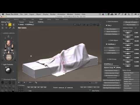 POSER Tutorial Lesson 5: Cloth Room