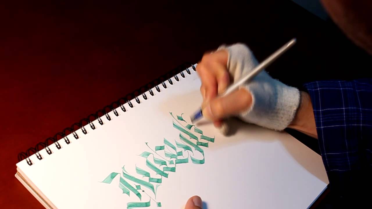 How to write Calligraphy Masters with Pilot Parallel pen by Mateusz  Wolski/WLK 