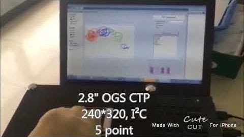 OGS with 5 point multi touch capacitive touch screen