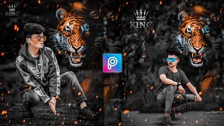 PicsArt Tiger Photo Editing Tutorial | PicsArt Background Change Photo Editing | PicsArt Edits screenshot 4