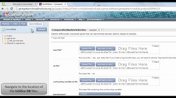 Gene expression analysis using the ComparativeMarkerSelection tool in GenePattern