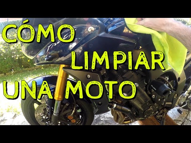 Limpiar una moto con desengrasante - Uppers