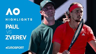 Thumbnail for Tommy Paul vs Alexander Zverev | Quarter Final | Australian Open 2025 Extended Highlights 🇦🇺