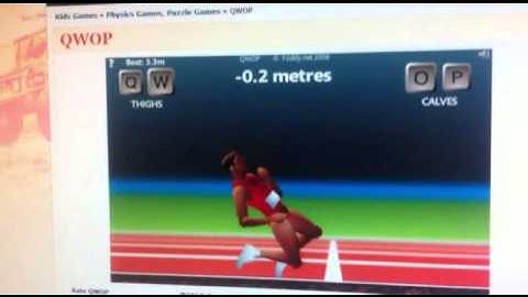 qwop fail with funny commentry