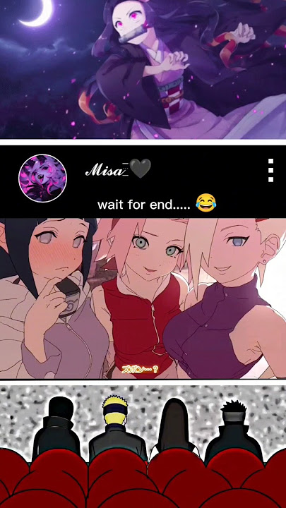 Naruto squad reaction on sakura x ino   Hinata😁😁😁