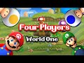 New Super Mario Bros Wii – Part 1 World 1 | 4 players – walkthrough