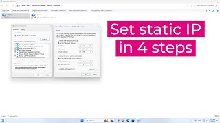 4 Steps to Set up a Static IP address in Windows 11