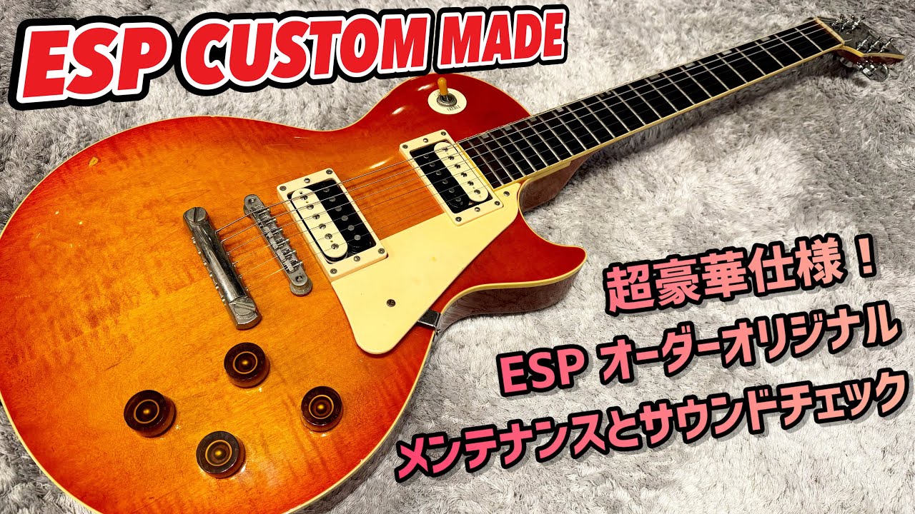 ESP オーダーメイド！レスポールスタンダードタイプの内部に迫る