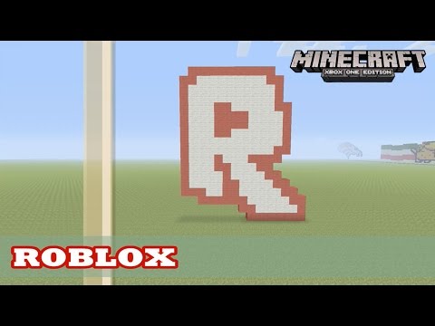 Minecraft Pixel Art Tutorial And Showcase Roblox R Logo Youtube - roblox logo minecraft