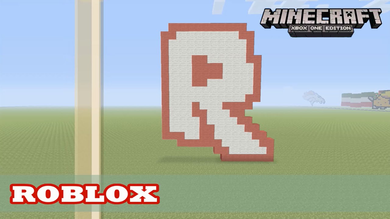 Minecraft Pixel Art Tutorial And Showcase Roblox R Logo Youtube - roblox r logo