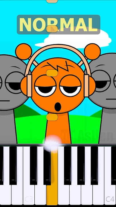 Oren Theme (Incredibox Sprunki) | Normal Vs Horror on piano