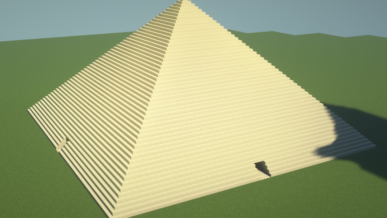 Minecraft Pyramid Of Giza Timelapse [] MEDIUM BUILD