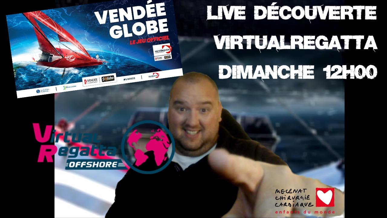 Teaser - Live VirtualRegatta découverte et départ virtuel VendéeGlobe 2020