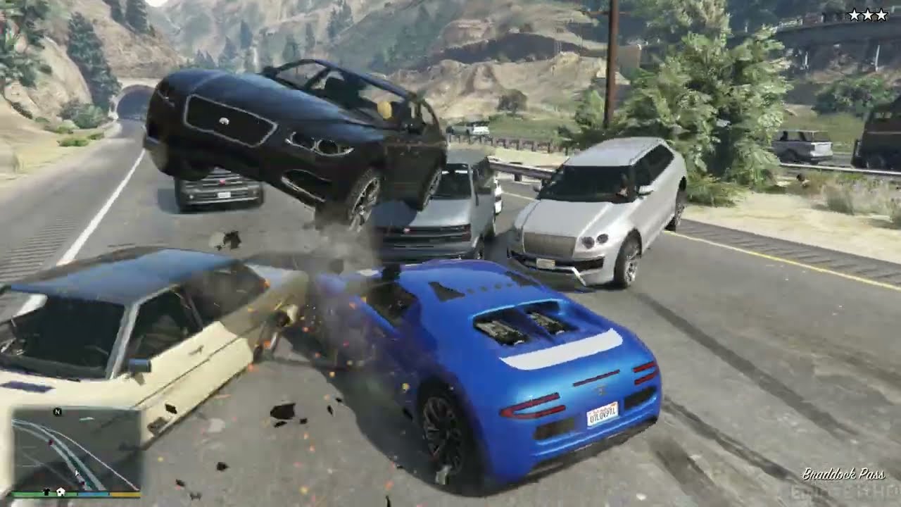 GTA 5 100 Tons Super Car Rampage #10 HD Grand Theft Auto 5