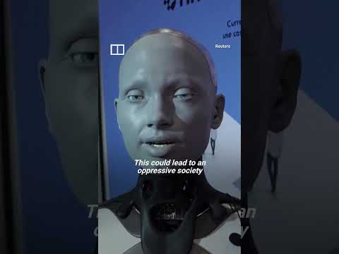 IN A MINUTE: Humanoid robot describes nightmare AI scenario #shorts