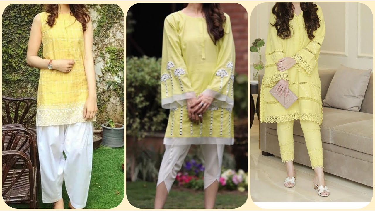 Yellow Colour Combination Punjabi Suits Designs ll Yellow Salwar Suit  Designs - YouTube