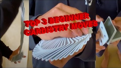 TOP 3 Beginner Cardistry Moves || Tutotial Video || Cardistry Tutorial