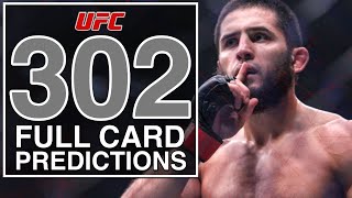 UFC 302 FULL CARD PREDICTIONS (ALL 12 FIGHTS)