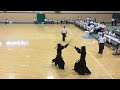 2015年【美しい引面⚔️梅ヶ谷選手（大将／中央大学）見事な一本】偉大な剣士／全日本剣道選手権 - 福岡県予選／Amazing - beautiful swordsman kendo - ippon