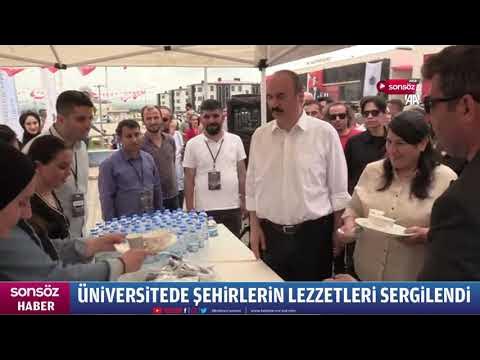 Üniversitede şehirlerin lezzetleri sergilendi