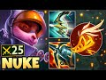 Dropping a nuke in challenger with ad onhit teemo