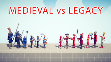 MEDIEVAL Team vs LEGACY Team - Totally Accurate Battle Simulator TABS