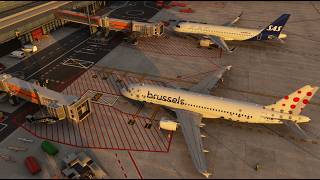 LIVE 🔴| Airbus A320 Short German Flight! | Hamburg - Brussels | MSFS 2020✈️