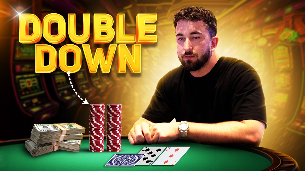 БЕЗУМНО ВЫСОКИЕ СТАВКИ, БЕЗУМНАЯ СЕССИЯ БЛЭКДЖЕКА С УДВОЕНИЕМ СТАВОК!