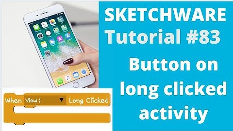 Button on long clicked activity in sketchware....tutorial#83...Dakat Studio