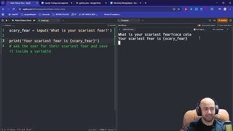 input(), f-strings and .append()