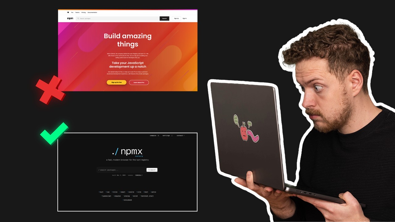 Is THIS the modern npmjs.com of 2025? 👀