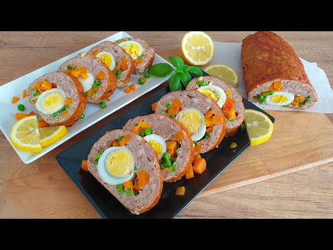 Рецепт без заморочек. Вкуснейший Мясной Рулет с Яйцом.