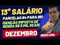 DEZEMBRO INSS: 13° SALÁRIO  | PARCELAS 84 PARA 96 | ISENÇÃO DO IMPOSTO DE RENDA R$ 5 MIL REAIS...